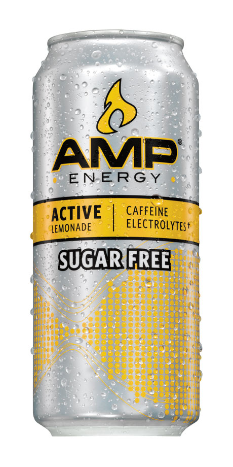 Amp Sugar Free Energy Active Diet lemonade flavored energy drink