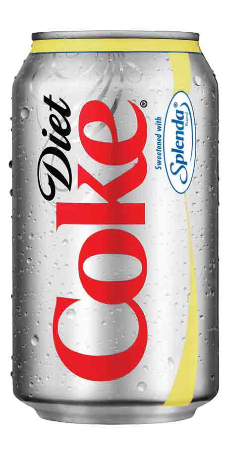 Diet Coke sweetened with Splenda Splenda-sweetened zero calorie soft drink