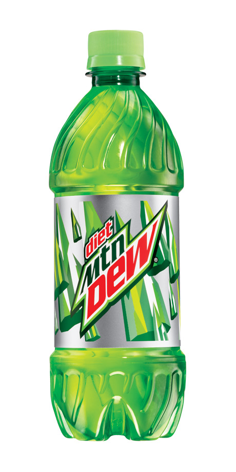 Diet Mountain Dew Zero calorie citrus soft drink