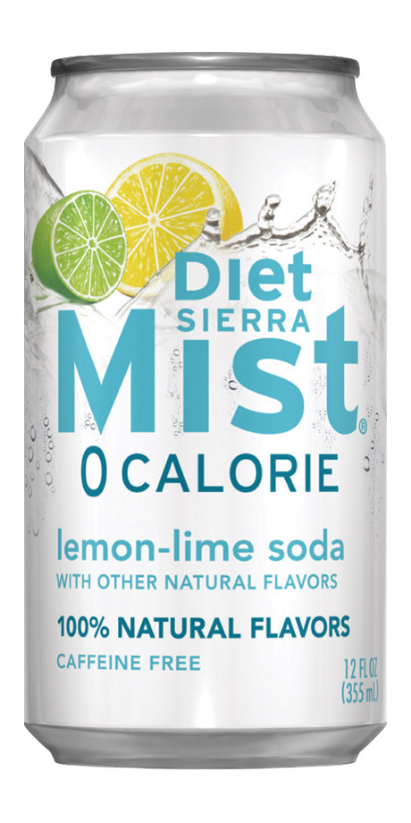 Diet Sierra Mist Zero calorie fruit-flavored soft drink