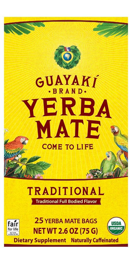 Guayaki Traditional Yerba Mate: Tea Bag Traditional Mate is rich, robust, and balanced, with a complex earthy mate body and a smooth mellow finish