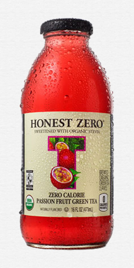 Honest Zero Passion Fruit Green Tea Zero calorie organic tea